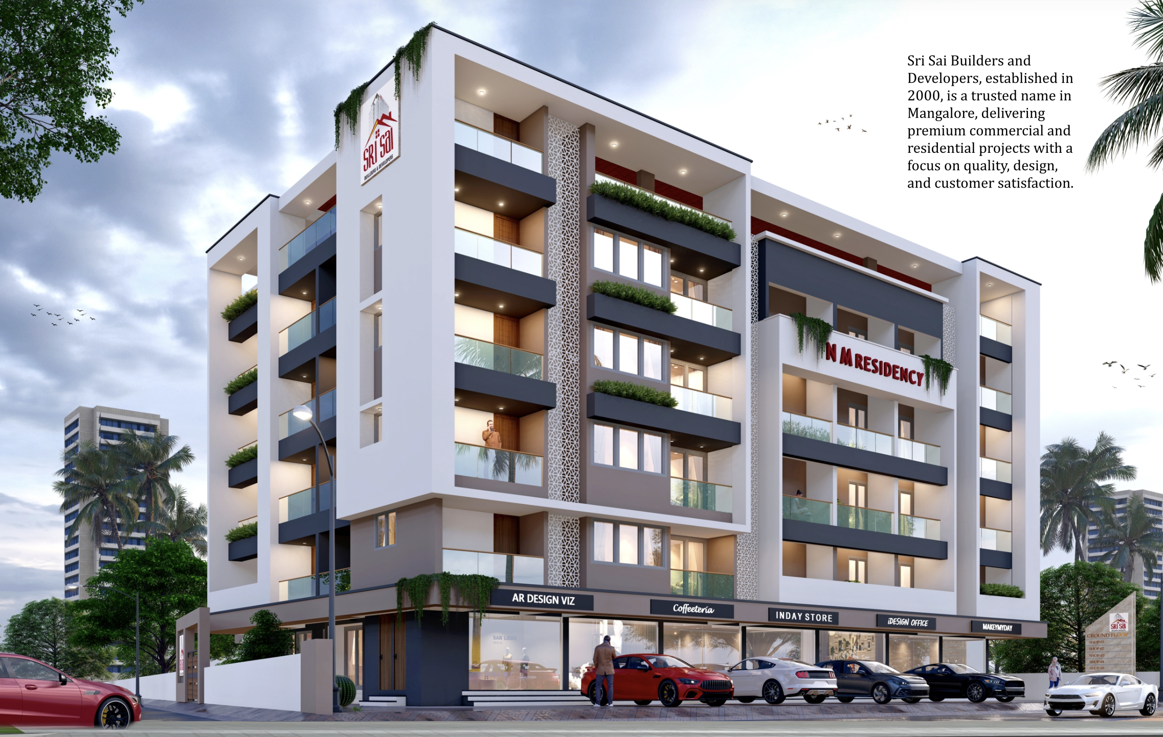 NM Residency building exterior elevation